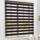 SUNC PVC+Polyester Horizontal Zebra Blinds Dual Layer Roller Blinds