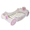 Wholesale Modern Girls Princess Pink Furniture Bedroom MDF Wood Wooden Racing Car Shaped Single Beds For Toddler Children