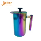 New DoubleWall Stainless Steel french press coffee maker with timer