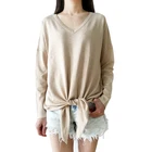 Pullover Hoodie With Pocket Womens Long Sleeve Pullover T-shirt V Neck Pullover Hoodie With No Pocket