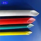 Transformer electrical Insulation materials heat resistance 2751 2753 flexible silicone rubber fiberglass braided sleeve