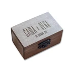 Hot sale custom logo souvenir gift walnut wood natural packaging ring boxes jewelry