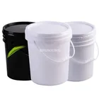 25L Round hdpe used to paint packingplastic bucket with lids and handle