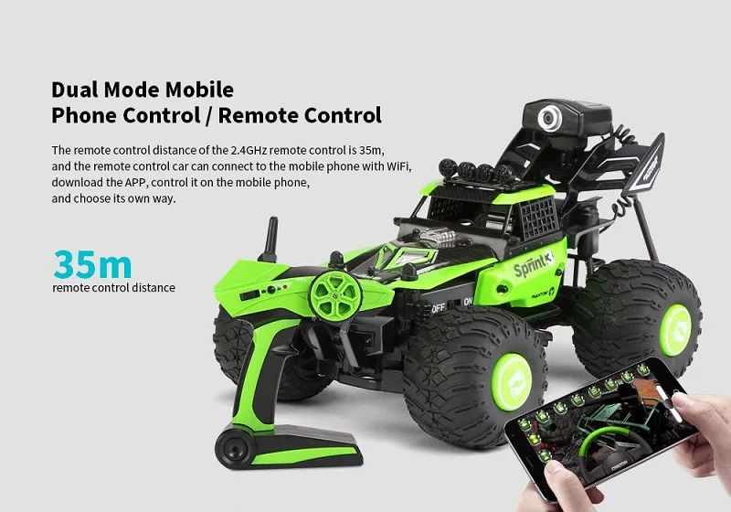 Crazon 172801 2.4G 2Wd 1/28 Fpv Wifi Mini Off-Road Rc Car With Video Camera(2)