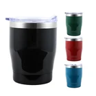 Cups Keep Cold 12oz Stemless Customized Beer Mugs Stainless Steel Wine Tumbler Cups Keep Cold Beer Mug With Sliding Lid