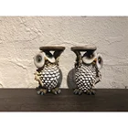 Animal resin owl ornaments garden polyresin bird figurines for decoration