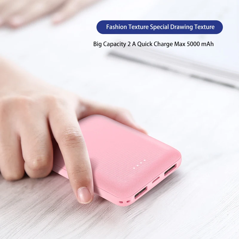 2020 Trending Product Mini Power Bank , 5000Mah Power bank Universal Ultra thin Powerbank - ANKUX.COM