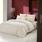 100% cotton king linen 250TC luxury bed sheet bedding set