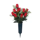 Decorative Flowers Wreaths Flower Grave Flower for Cemetery Wholesale Flower for Grave Funeral Memorial Day