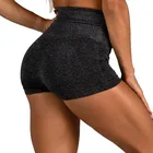 Custom Fitness Wear Mesh Yoga Bra And Booty Shorts With Pocket Sport Wear For Woman