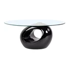 Free Sample Household living room furniture classic design modern glass round coffee table