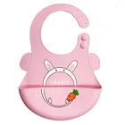 Wholesale Baby Silicone Bib Large, soft food grade, Custom Feeding Silicone bibs for babies OEM Manufacturer
