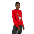 Girl Sweater Cute Girl Animal Jacquard Thick Needle Craft Single Side Knitting Sweater