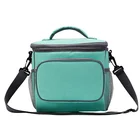 New Design Student Oxford Tote Picnic Custom Logo Colorful Food Lunch Cooler Bag With Shoulder Belt