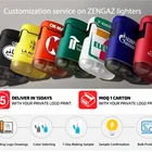 ZENGAZ Encendedor Electronic Cigarette Smoking Lighter Jet Flame Cigar Lighters Logo