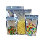 Packaging Bag Pouch Packaging Bags Clear Front Metalized Resealed Packaging Bag Food Grade Stand Up Pouch