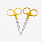 China factory Stainless Steel 9.5 cm Gold-plated Surgical Scissors,Medical Shears