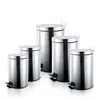 3/5/12/20/30L Stainless Steel Trash Can with plastic inner box/ pedal / Waste bin / Metal recycling garbage bin