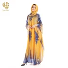 Free Sample Factory Supply Oem Printed Summer Abaya Muslim Dress For Women