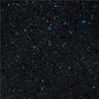 Price Competitive Artificial Raw Black Star Galaxy Granite Quartz Stone Slab