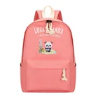 pink funny unicorn lady women stylish beautiful cute kids girls vintage bookbag backpack school bags with cartoon pictures