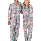 100% Poly Knitted Fleece Kids Onesie Pajamas for Christmas 2019