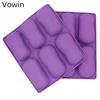 High quality 6-cavity silicone soap mold chocolate rubber mould cake mold sweet candy mould silicone food mold