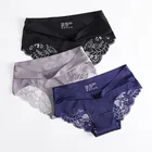 Women's panties cotton young girl wearing lace thong women panties