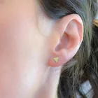 Triangle Shape Wholesale Fashion 316L Triangle Shape Stainless Steel Earrings For Woman 2020
