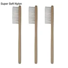 Natural Organic Flat Biodegradable Logo Manufacturer Soft Wood Toothbrush