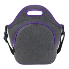 Foldable Leakproof Insulated Women Lunch Tote Neoprene Cooler Bag