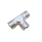 Hydraulic Pipe Hydraulic Pipe Fitting Hydraulic System Stainless Steel 304/316 Tee M12 M15 M16 Tee Pipe Fittings