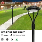高効率卸売価格モーションセンサー屋外経路光ポスト Ip65 ガーデン Led ランプ 60 ワット 100 ワット 150 ワット街路灯