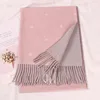 new scarf woman Autumn and winter warm latticeimitate of cashmere thickening tippet Snowflake scarf