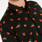 Men Shirt Shirts Men Shirts Custom Man Clothing Latest Casual Long Sleeve Black Printed Men Shirt