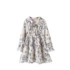 girl cotton boutique casual dress wholesale children flower girl skirt Long Sleeves Lace Chiffon girls party dresses