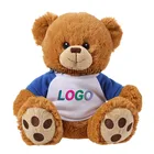 Personalized Stuffed Bear Plush Toy Wholesale Teddy Bear T Shirts With LOGO Promotional Teddy Bear Custom