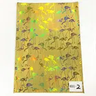 2020 hot sale animal pattern leather laser embossed flamingo leather fabric for shoes/bags