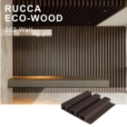 RUCCA wood plastic composite wall panel 202*30mm wpc cladding waterproof wood panel boards