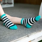 Girls MEIKAN In Stock Children Soft Breathable Knitted Boys Girls Custom Cotton Dot Striped Kid Socks