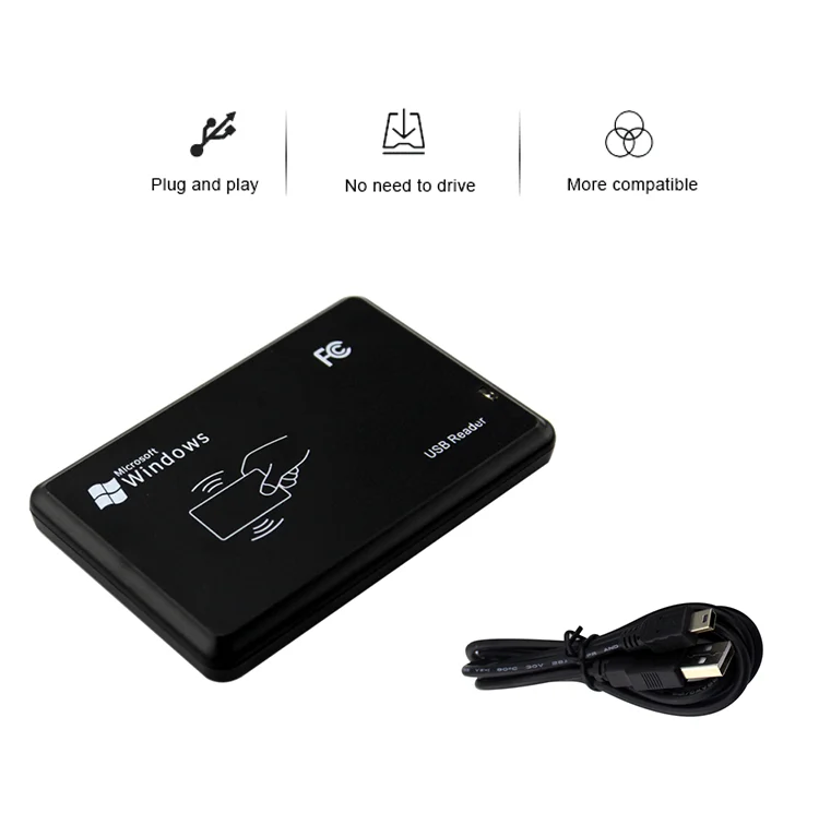 Mini USB RFID 125KHZ ID EM Proximity Card Reader für EM4100 TK4100 SMC4001 ✪