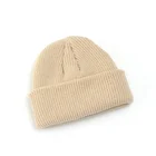 Beanie Beanie Men Knitted Hat Beanie Skullcap Sailor Cap Cuff Brimless Retro Navy Style Beanie