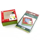 Wholesale Cheap Custom Logo Printing Decorative Paper Christmas Cake Boxes With Window