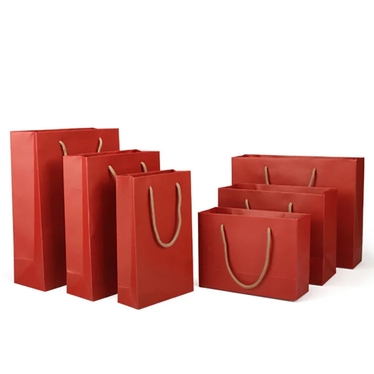 print retail gift party shopping packaging kraft paper bag with