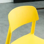 Eco-friendly Whole Sales Plastic Dining Chairs Pp Chair PP Seat With Wood Leg In Furniture
