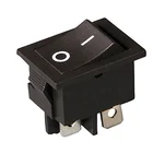 Switch Boat Rocker Switch Black 10a/125v 6a/250v 2-4 Pin ON/OFF DPST Snap In