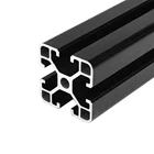 2040 black anodizing t slot aluminium extrusion v slot profile for 3D printer frame