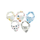 Baby Bibs Patterns can be customized 100% Cotton Triangle Boy Bandana Bib