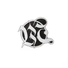 Folk art customized office logo enamel lapel pin