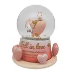 SNOW BALL WATER SNOW GLOBE Christmas Resin Camel Glass Snow Glow